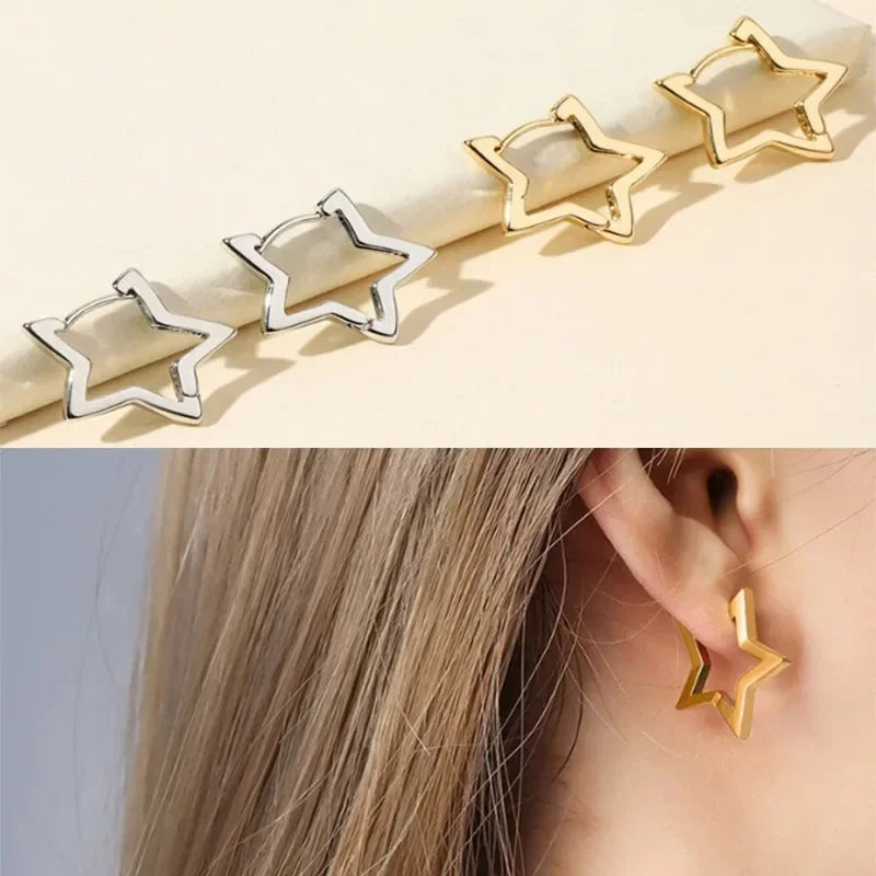 Geometric Stars Earrings